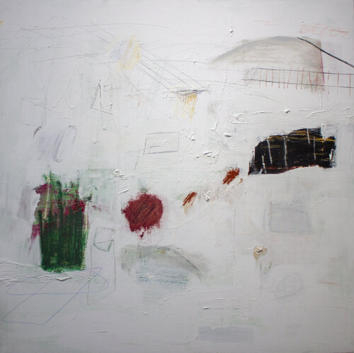 As the Flowers Died, There Then Came the Flies van Brian Jerome, Schilderij te koop op Singulart