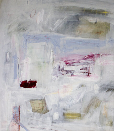 Confined in Windowless Quarters; Viewing the External di Brian Jerome, Pittura in vendita su Singulart