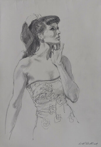 Anna Wondering by Harry Holland, Drawing for Sale on Singulart