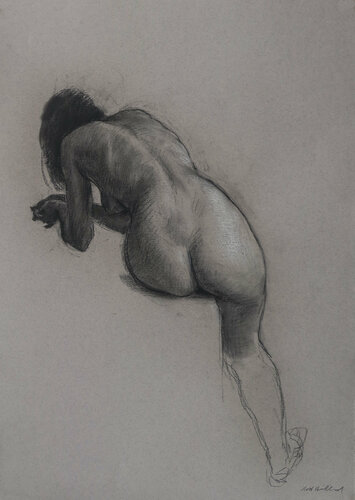 Sitting Model van Harry Holland, Tekening te koop op Singulart