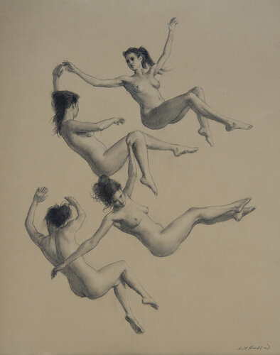 Four Falling van Harry Holland, Tekening te koop op Singulart