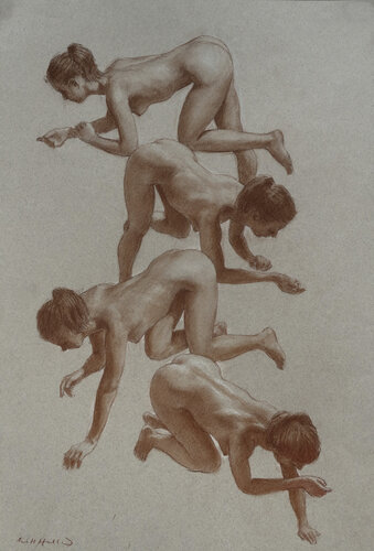 4 Studies van Harry Holland, Tekening te koop op Singulart