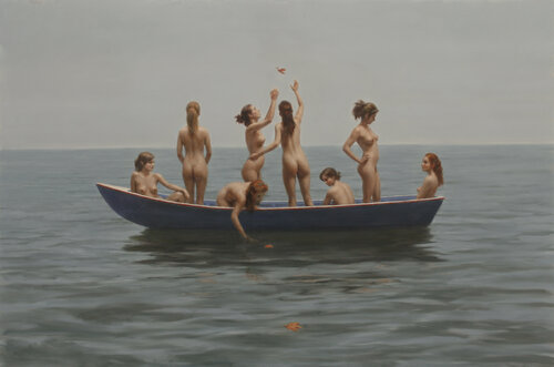 Floating Leaves di Harry Holland, Pittura in vendita su Singulart