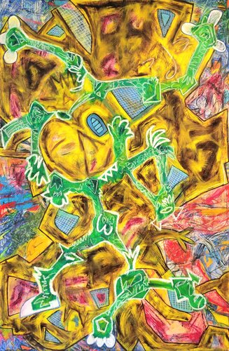 "Abstraction #240322" van Ruben Nieto, Schilderij te koop op Singulart