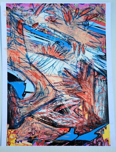 "Prehispanic Abstraction" van Ruben Nieto, Schilderij te koop op Singulart