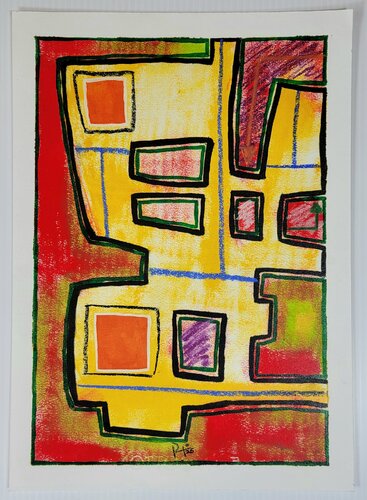 "Urban landscape #3" van Ruben Nieto, Schilderij te koop op Singulart