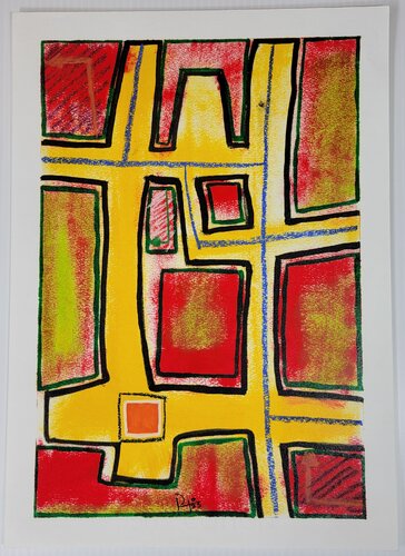 "Urban landscape #9" di Ruben Nieto, Pittura in vendita su Singulart