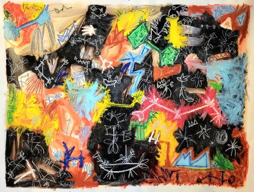 A curvature in spacetime van Ruben Nieto, Schilderij te koop op Singulart