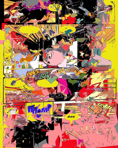 Porky has no friends van Ruben Nieto, Schilderij te koop op Singulart