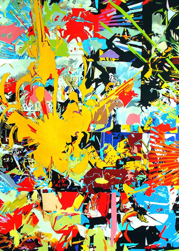 The hunt for Road Runner III van Ruben Nieto, Schilderij te koop op Singulart