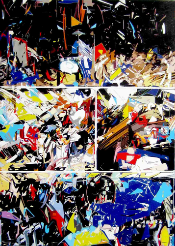 Cinematic view of Gotham City van Ruben Nieto, Schilderij te koop op Singulart