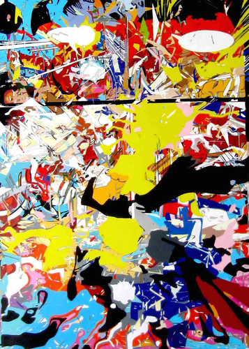 Thor meets Pollock van Ruben Nieto, Schilderij te koop op Singulart