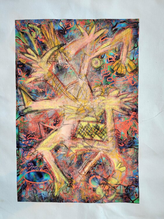 "Prehispanic Abstraction - Juego de Pelota" (Prehispanic Ball Game) Ruben Nieto