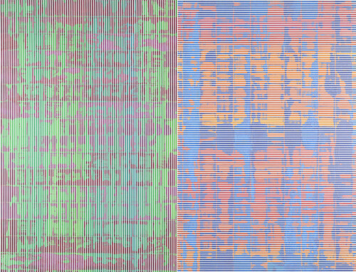 DOUBLE VIBRATION BICHROMATIQUE 01-2021 de Laurent Prudot, Pintura a la venta en Singulart