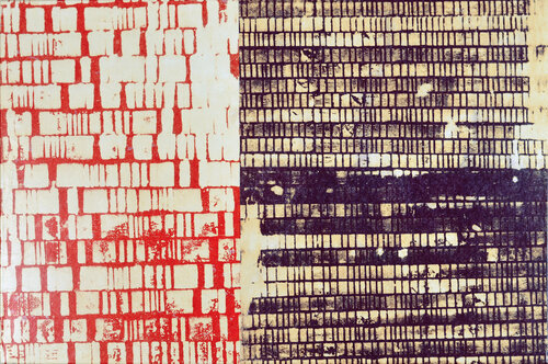 MONOTEMPREINTE NEGATIVE BICHROME-2024.6-016 di Laurent Prudot, Pittura in vendita su Singulart