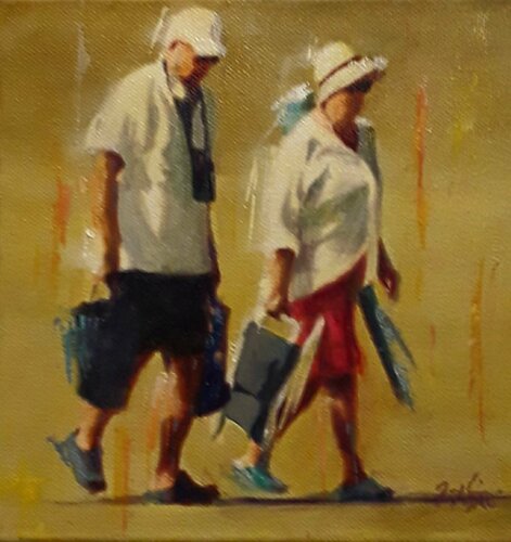 C'EST L’ÉTÉ § by Maryline Mercier, Painting for Sale on Singulart