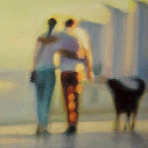 BALADE MATINALE by Maryline Mercier, Painting for Sale on Singulart