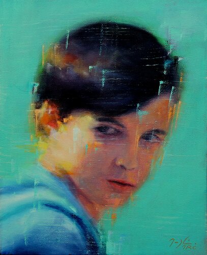 16 Ans - L'Insolence by Maryline Mercier, Painting for Sale on Singulart
