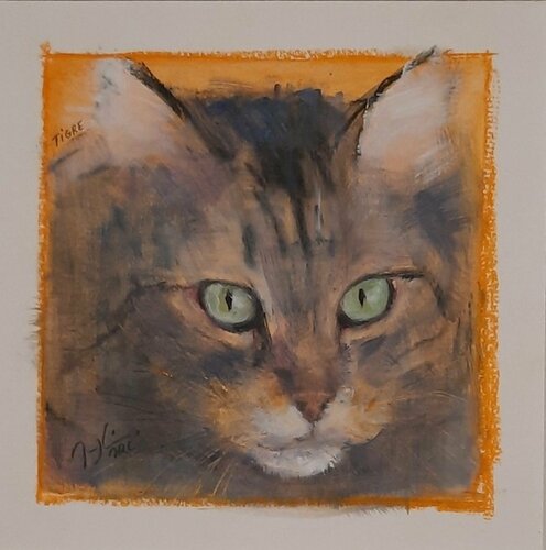 TIGRE by Maryline Mercier, Work on Paper for Sale on Singulart