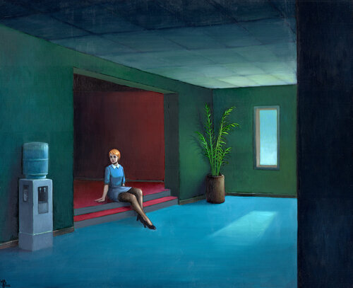 L'attente VI van Michaël Brack, Schilderij te koop op Singulart