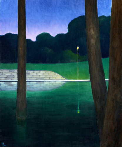 Le lampadaire van Michaël Brack, Schilderij te koop op Singulart