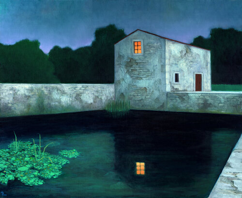 Le bassin by Michaël Brack, Painting for Sale on Singulart