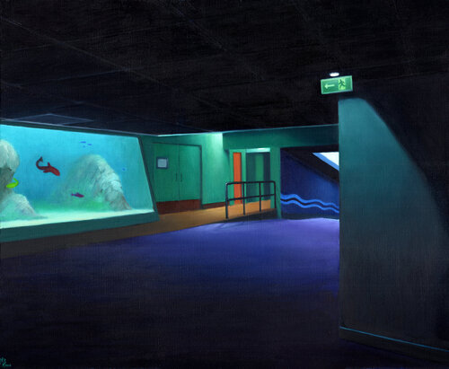 Aquarium IV by Michaël Brack, Painting for Sale on Singulart