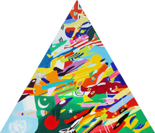 Mercator Projection by Su Hyun Kim, 油畫 for Sale on Singulart