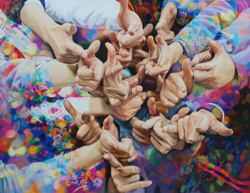 One on the Road by Su Hyun Kim, Painting for Sale on Singulart