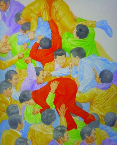 Passionate Festival van Su Hyun Kim, Schilderij te koop op Singulart