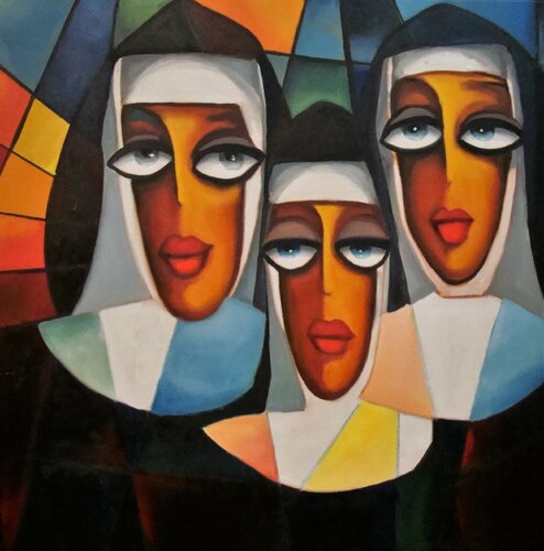 Sisters van Angelika Bes, Schilderij te koop op Singulart