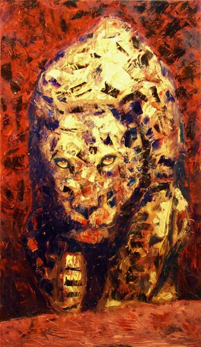 On the warpath van Angelika Bes, Schilderij te koop op Singulart