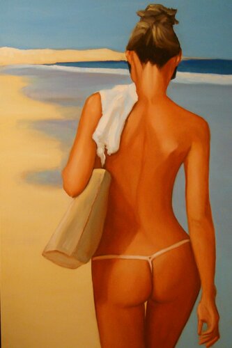 Girl from Ipanema van Angelika Bes, Schilderij te koop op Singulart