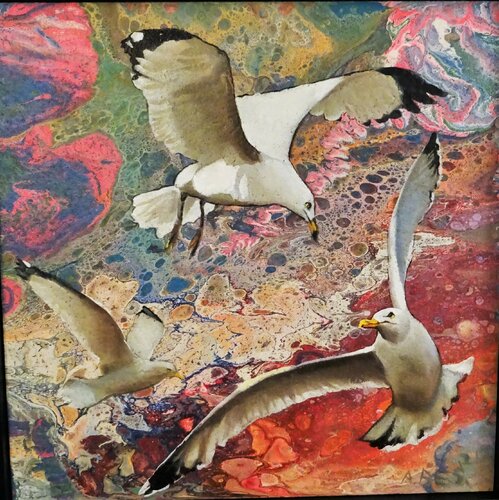 Sky dance von Angelika Bes, Malerei kaufen auf Singulart