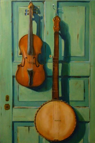 Door to the past van Angelika Bes, Schilderij te koop op Singulart