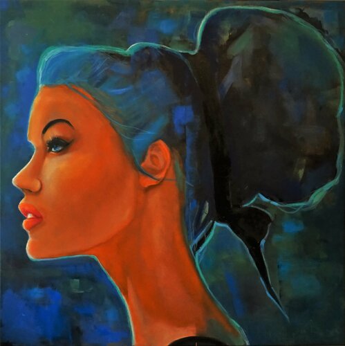 Star gazing van Angelika Bes, Schilderij te koop op Singulart