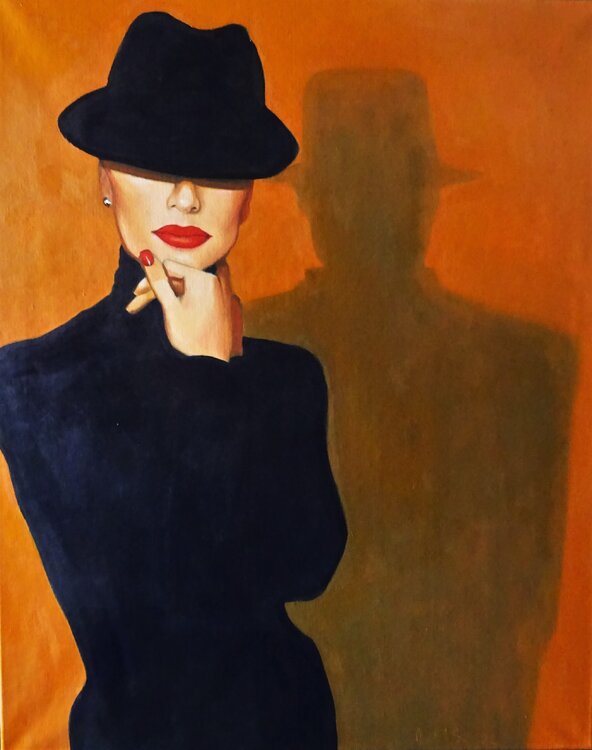 Mademoiselle and her shadow Angelika Bes