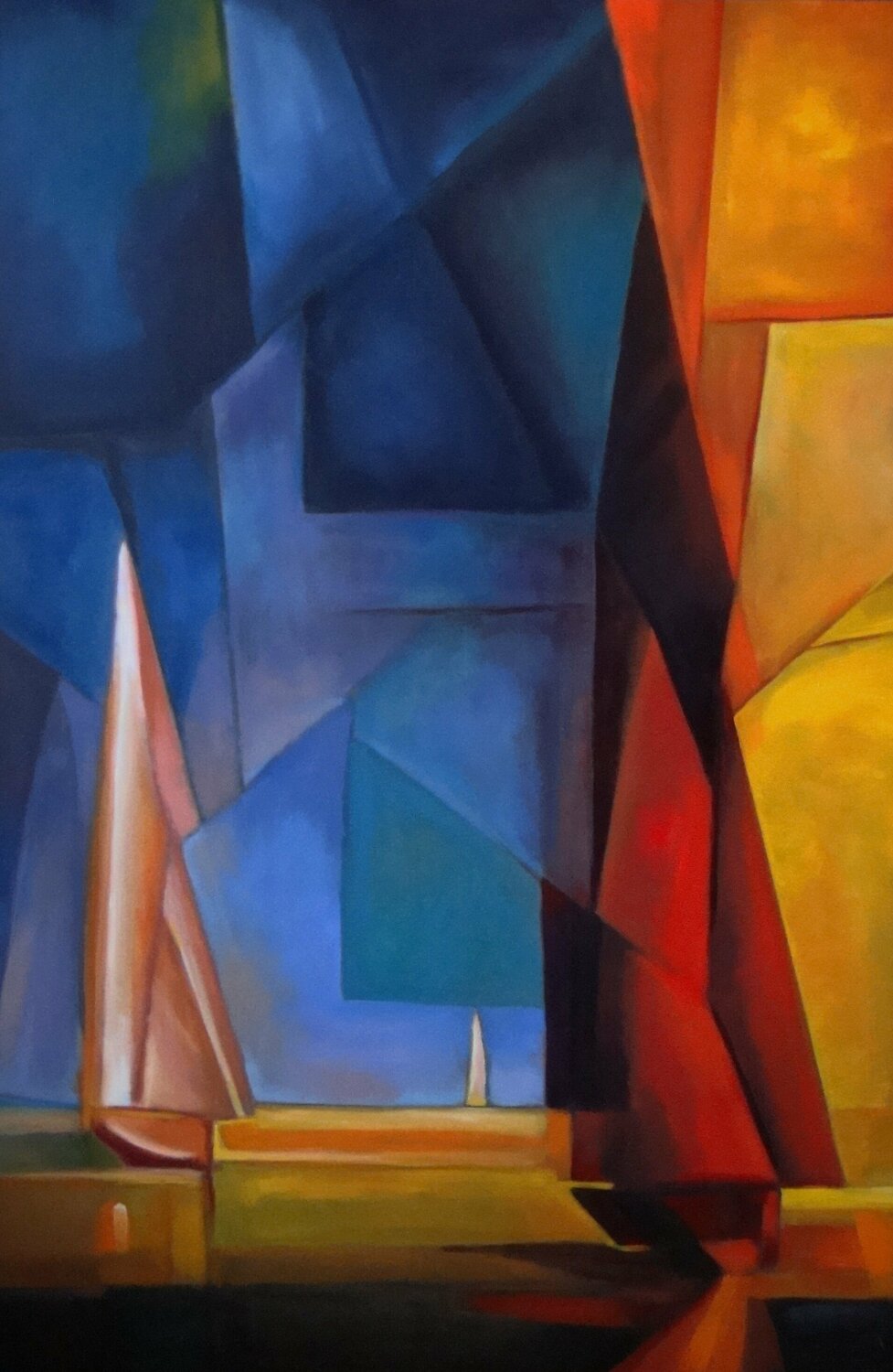 Calm sea ( after Lyonel Feininger ) Angelika Bes