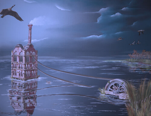 La métamorphose (sous baguettes) di Thierry Van Quickenborne, Pittura in vendita su Singulart