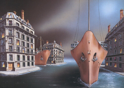 Passagers (Reproduction) di Thierry Van Quickenborne, Stampa in vendita su Singulart