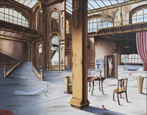 Le paravent (Reproduction) by Thierry Van Quickenborne, Print for Sale on Singulart