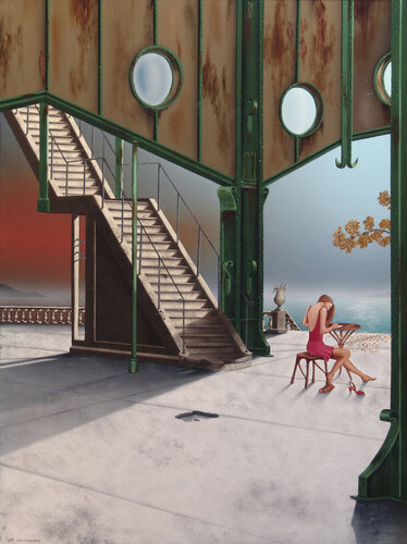 La pause (Reproduction) by Thierry Van Quickenborne, Print for Sale on Singulart