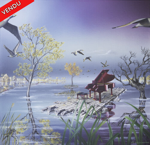 LA FUGUE van Thierry Van Quickenborne, Schilderij te koop op Singulart