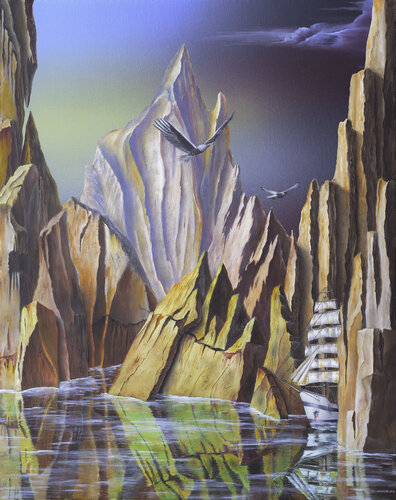 La caravelle (Reproduction) by Thierry Van Quickenborne, 版畫 for Sale on Singulart