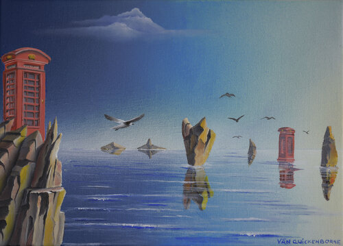LOIN by Thierry Van Quickenborne, Painting for Sale on Singulart