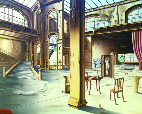 Le paravent (sous baguettes) de Thierry Van Quickenborne, Pintura a la venta en Singulart