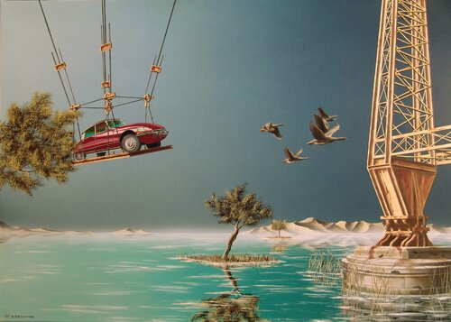 L'éphémère (sous baguettes) di Thierry Van Quickenborne, Pittura in vendita su Singulart