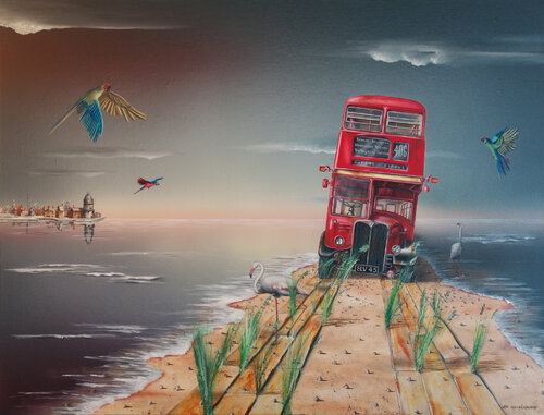 Into the wild (Reproduction) van Thierry Van Quickenborne, Schilderij te koop op Singulart