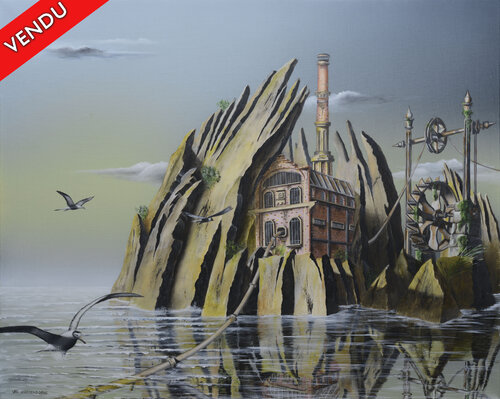 Les secrets du temps (sous baguettes) by Thierry Van Quickenborne, Painting for Sale on Singulart