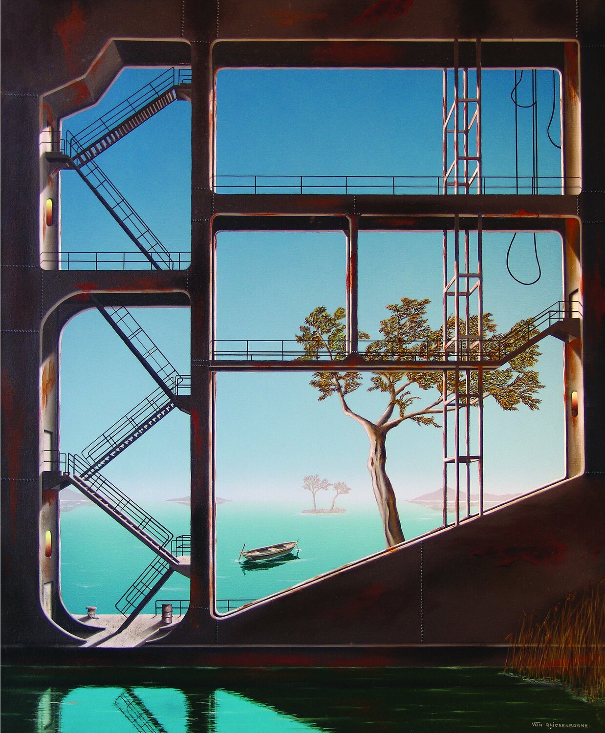 La barge (sous baguettes) Thierry Van Quickenborne